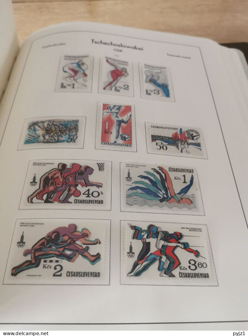 Czechoslovakia 1976-81 MNH in Leuchtturm album