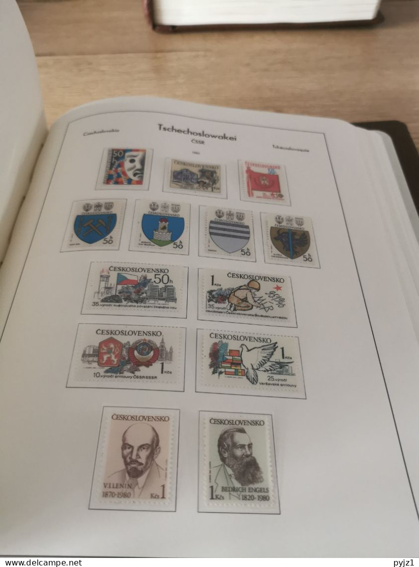 Czechoslovakia 1976-81 MNH in Leuchtturm album