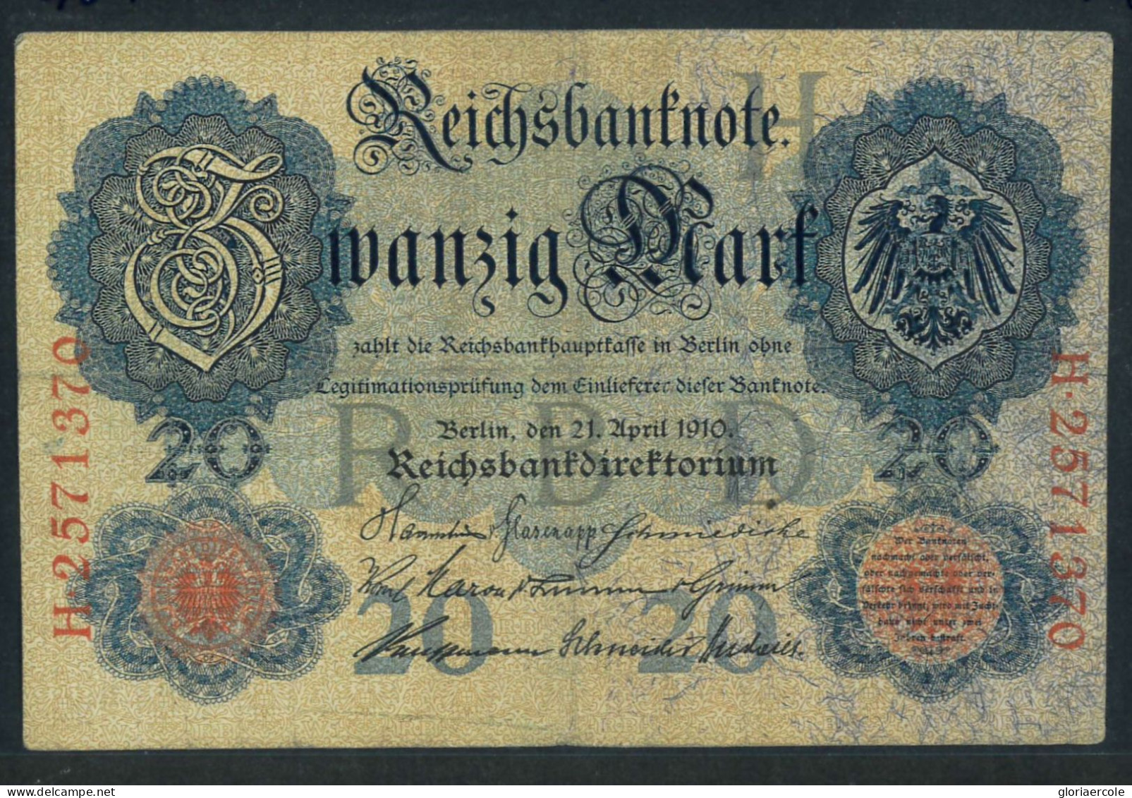 P2757 - GERMANY PAPER MONEY , PICK NR. 40 B VERY FINE CONDITION - Zonder Classificatie