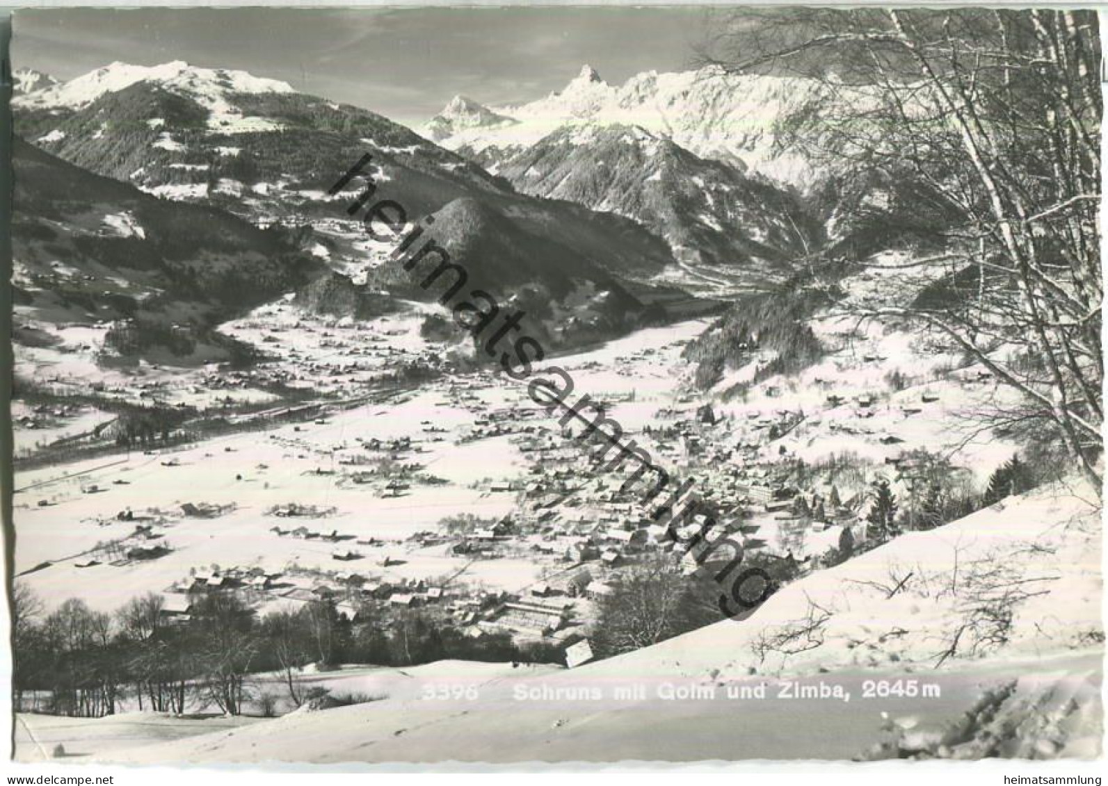 Schruns Mit Golm Und Zimba - Verlag Foto Rhomberg Dornbirn - Schruns