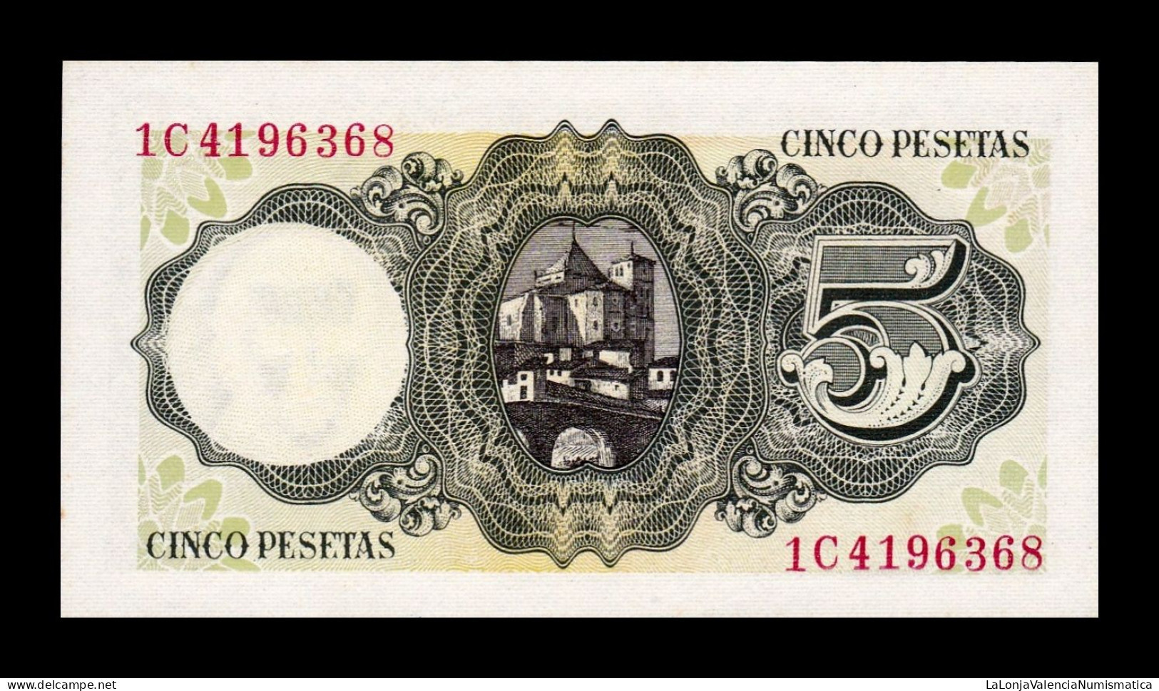 España Spain 5 Pesetas Jaime Balmes 1951 Pick 140 Sc Unc - 5 Peseten