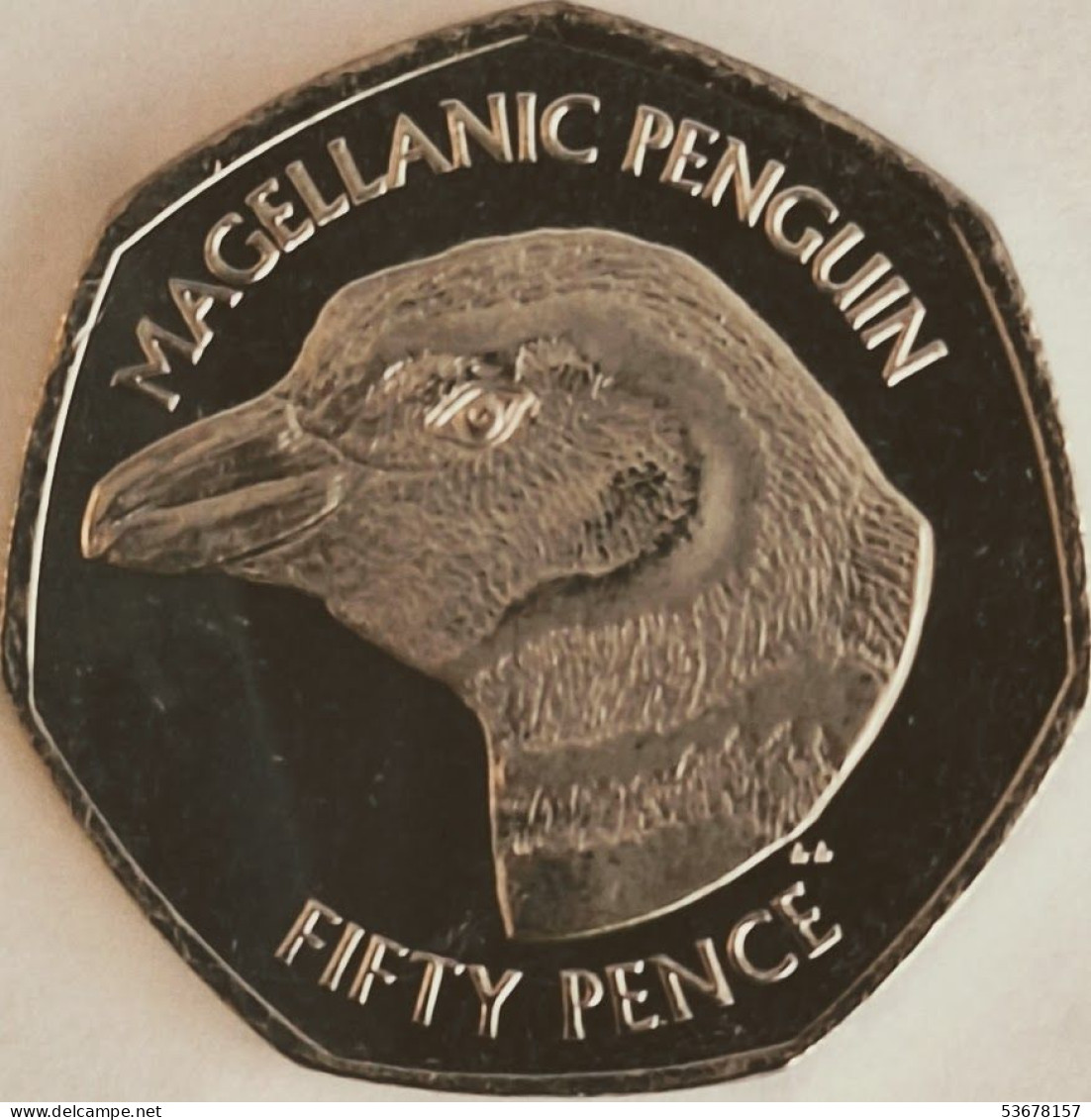 Falkland Islands - 50 Pence 2021AA, Magellanic Penguin, UC# 119 (#3871) - Falkland Islands