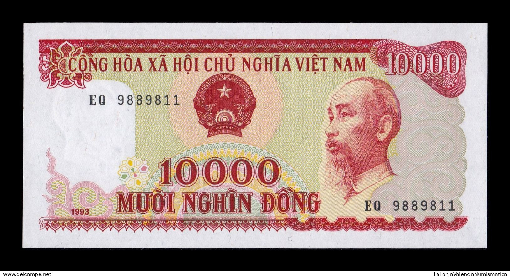 Vietnam 10000 Dong 1993 Pick 115 Sc Unc - Viêt-Nam