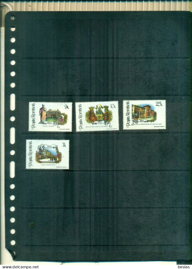 ROUMANIE EDIFICES HISTORIQUES 4 VAL   NEUFS A PARTIR DE 0.60  EUROS - Unused Stamps