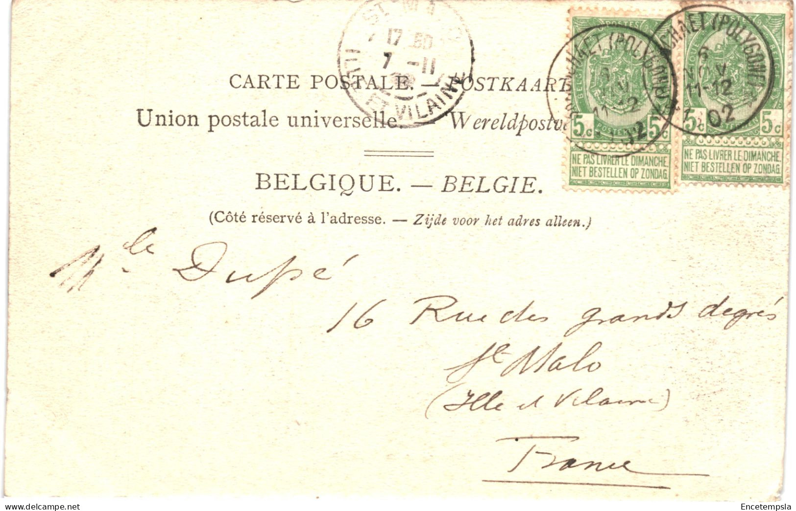 CPA Carte Postale Belgique Brasschaet Polygone Vue Dans Le Village  Animée (Route De Breda)1902 VM78848ok - Brasschaat