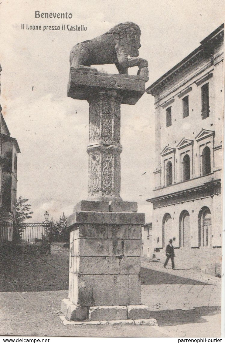 Cartolina - Postcard /  Non Viaggiata /  Benevento -  Il Leone Presso Il Castello. - Benevento