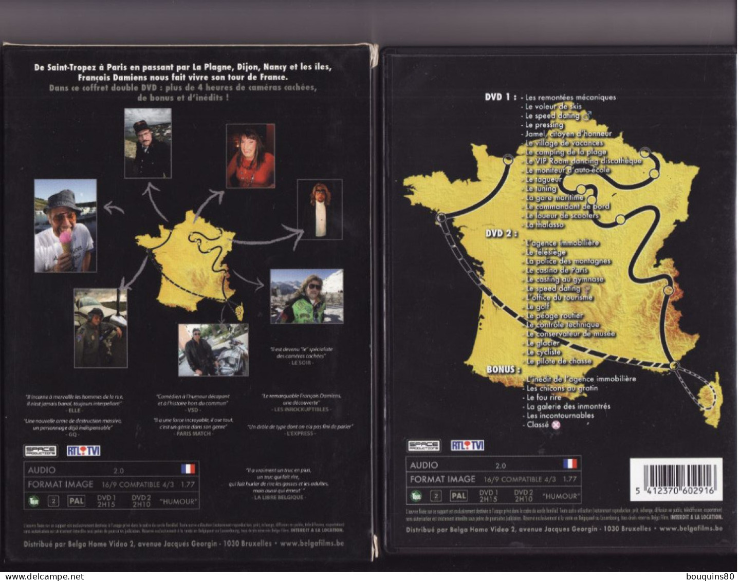 TOUR DE FRANCE De FRANCOIS DAMIENS 2 DVD - Comédie