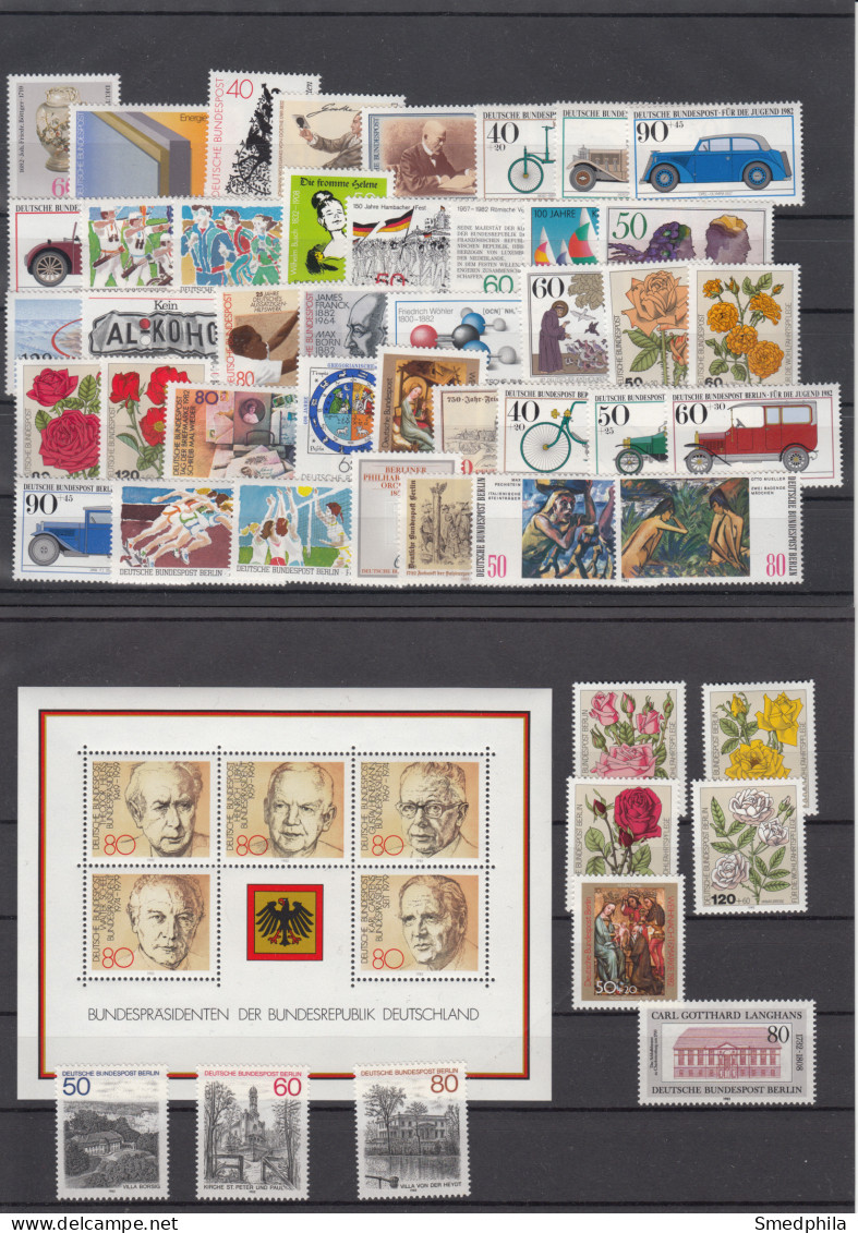 BRD 1982 - Complete Year From Year Book MNH ** - Colecciones Anuales