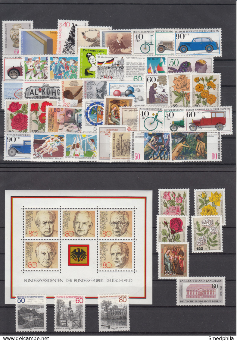 BRD 1982 - Complete Year From Year Book MNH ** - Jahressammlungen