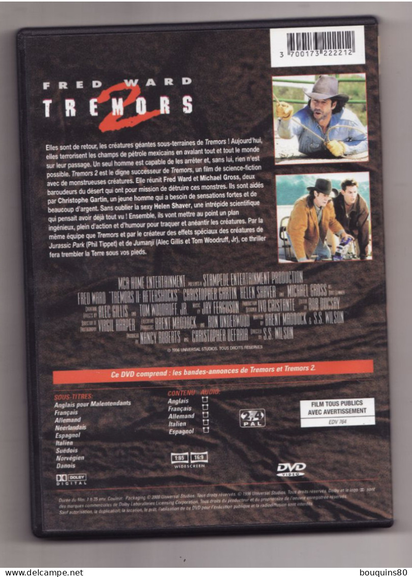 TREMORS De FRED WARD LES DENTS DE LA TERRE - Comedy