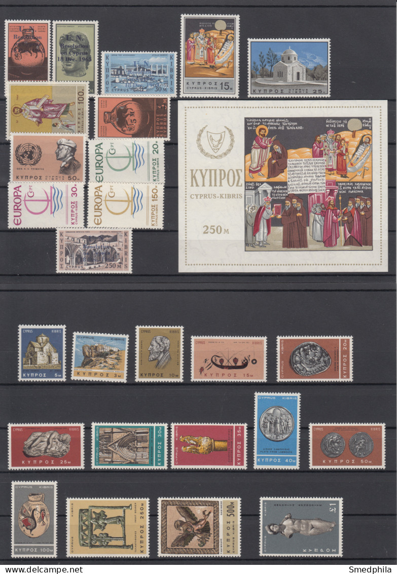 Cyprus 1966 - Full Year MNH ** - Unused Stamps