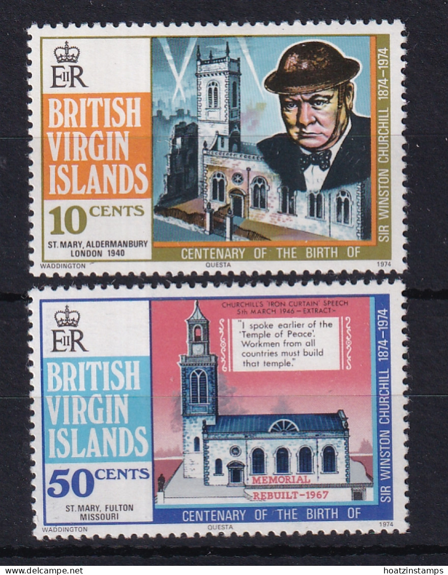 British Virgin Is: 1974   Churchill Birth Centenary     MH - Britse Maagdeneilanden
