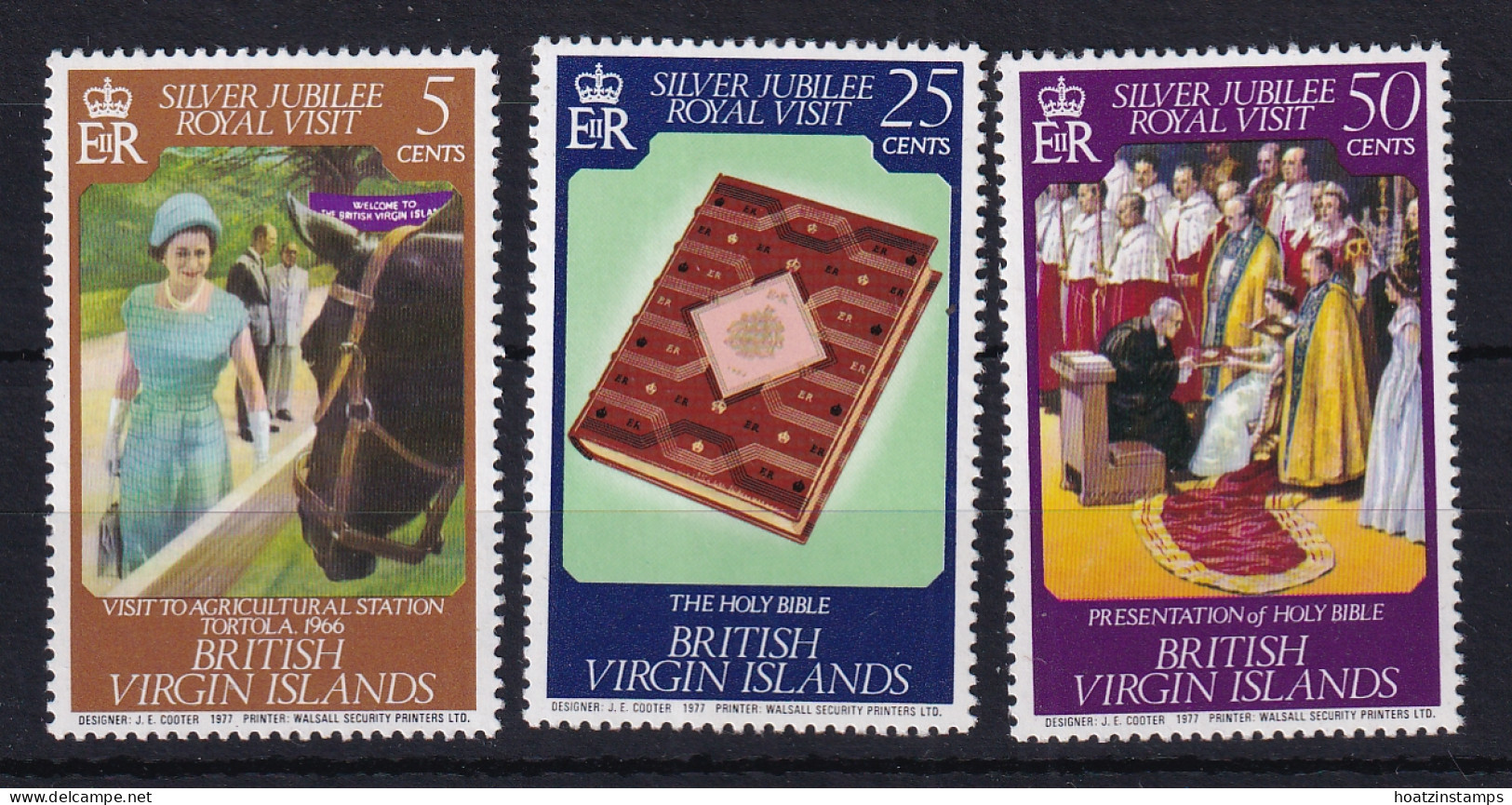 British Virgin Is: 1977   Royal Visit   MNH - Britse Maagdeneilanden