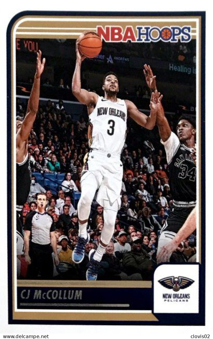 6 CJ McCollum - New Orleans Pelicans - Carte Panini 2023-2024 NBA Hoops Base Cards - Andere & Zonder Classificatie