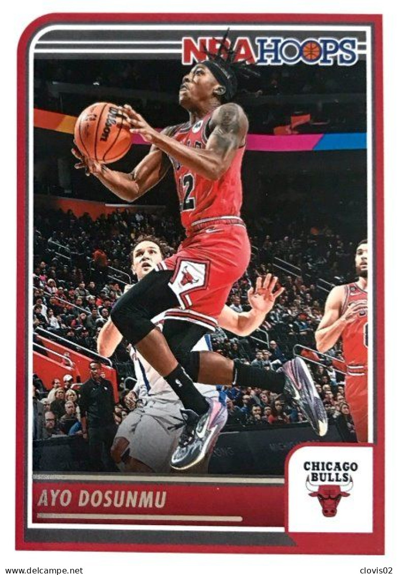 12 Ayo Dosunmu - Chicago Bulls - Carte Panini 2023-2024 NBA Hoops Base Cards - Other & Unclassified