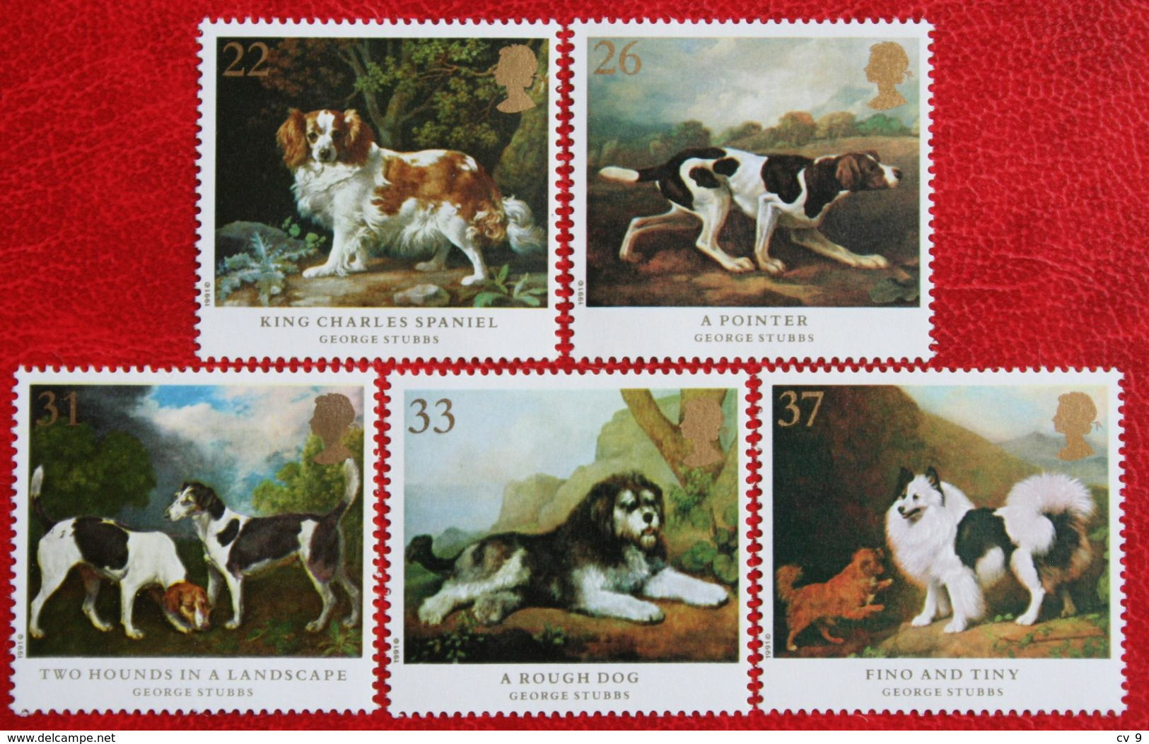 Dog Chien Hund Hunde (Mi 1305-1309) 1991 POSTFRIS MNH ** ENGLAND GRANDE-BRETAGNE GB GREAT BRITAIN - Unused Stamps