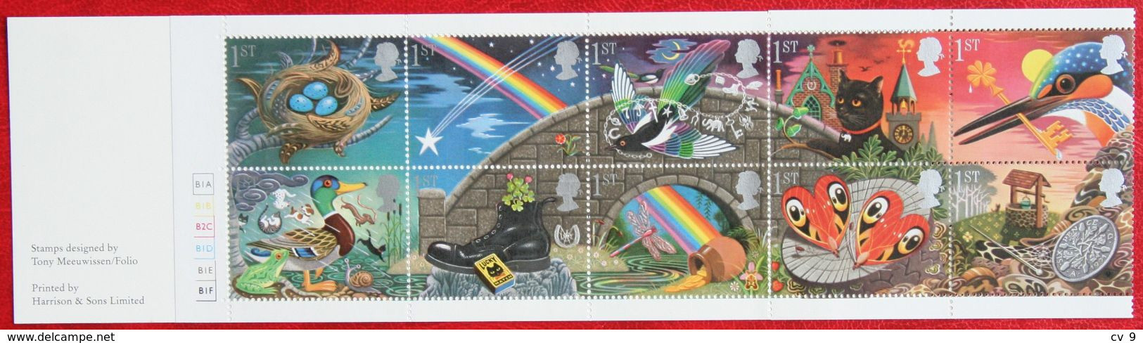 Grussmarken Greeting Stamps Bird Rainbow (Mi 1310-1319) 1991 POSTFRIS MNH ** ENGLAND GRANDE-BRETAGNE GB GREAT BRITAIN - Unused Stamps