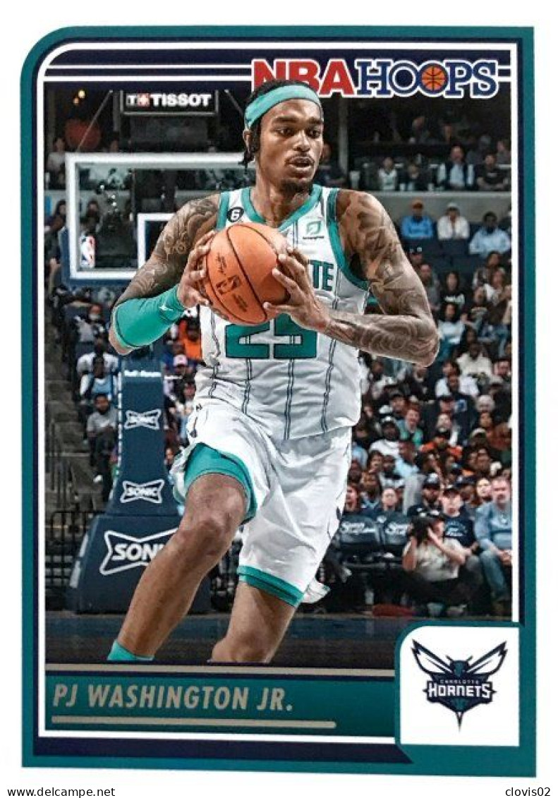 28 PJ Washington Jr. - Charlotte Hornets - Carte Panini 2023-2024 NBA Hoops Base Cards - Sonstige & Ohne Zuordnung
