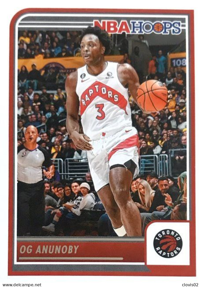 37 OG Anunoby - Toronto Raptors - Carte Panini 2023-2024 NBA Hoops Base Cards - Andere & Zonder Classificatie