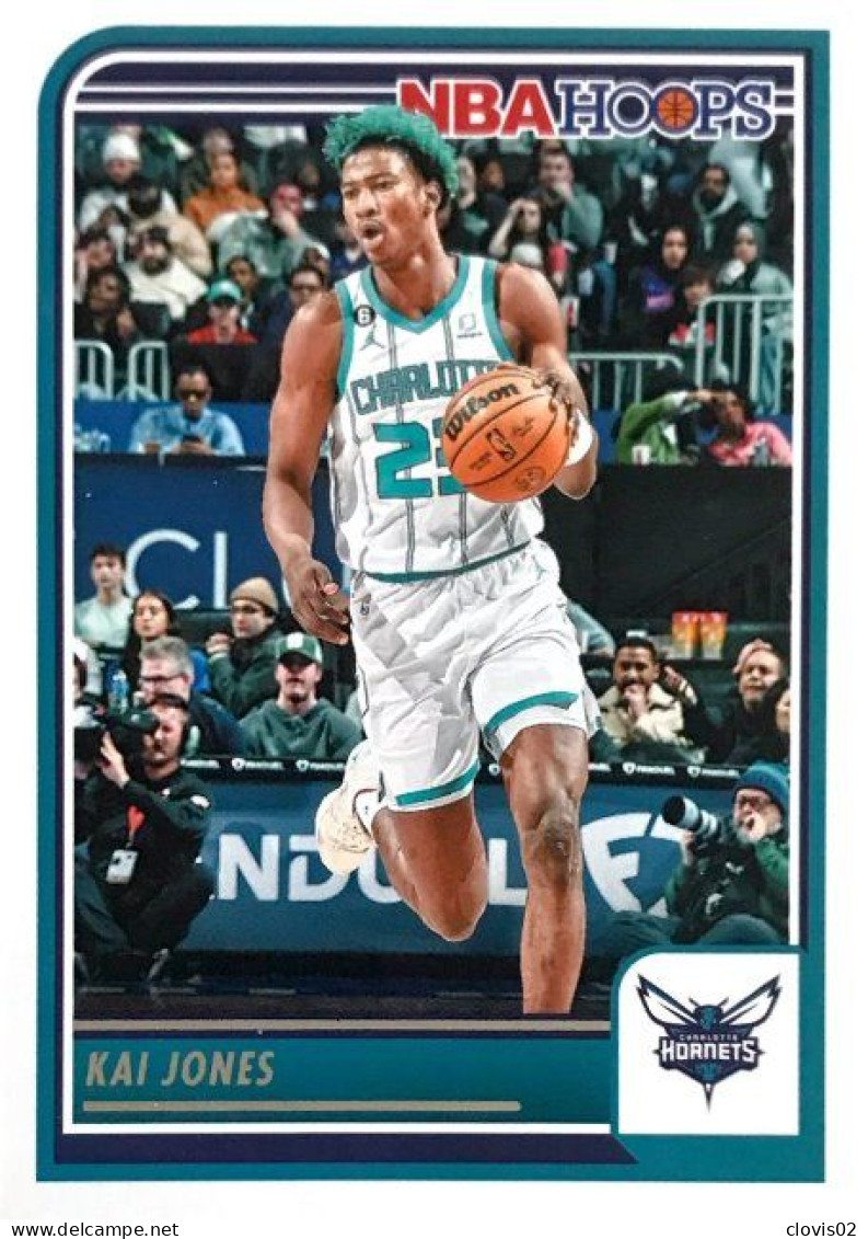 38 Kai Jones - Charlotte Hornets - Carte Panini 2023-2024 NBA Hoops Base Cards - Other & Unclassified