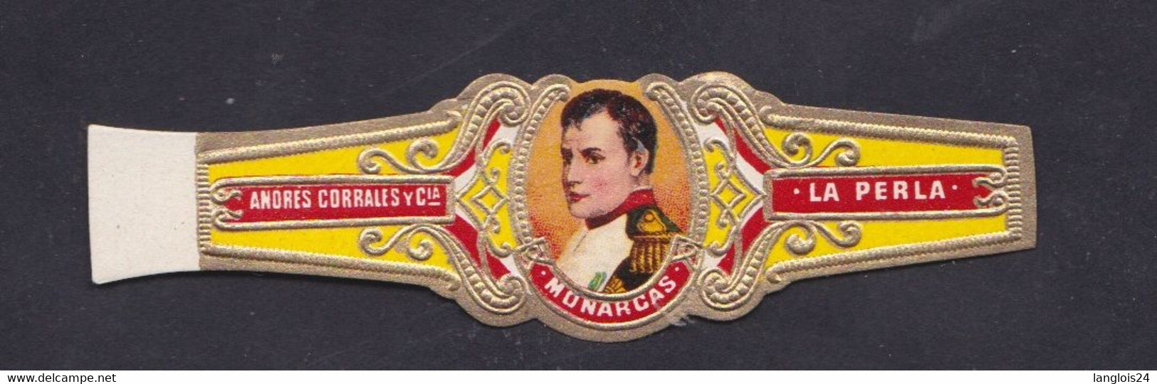 Ancienne Bague De Cigare Vitola B191 Homme Napoléon - Cigar Bands