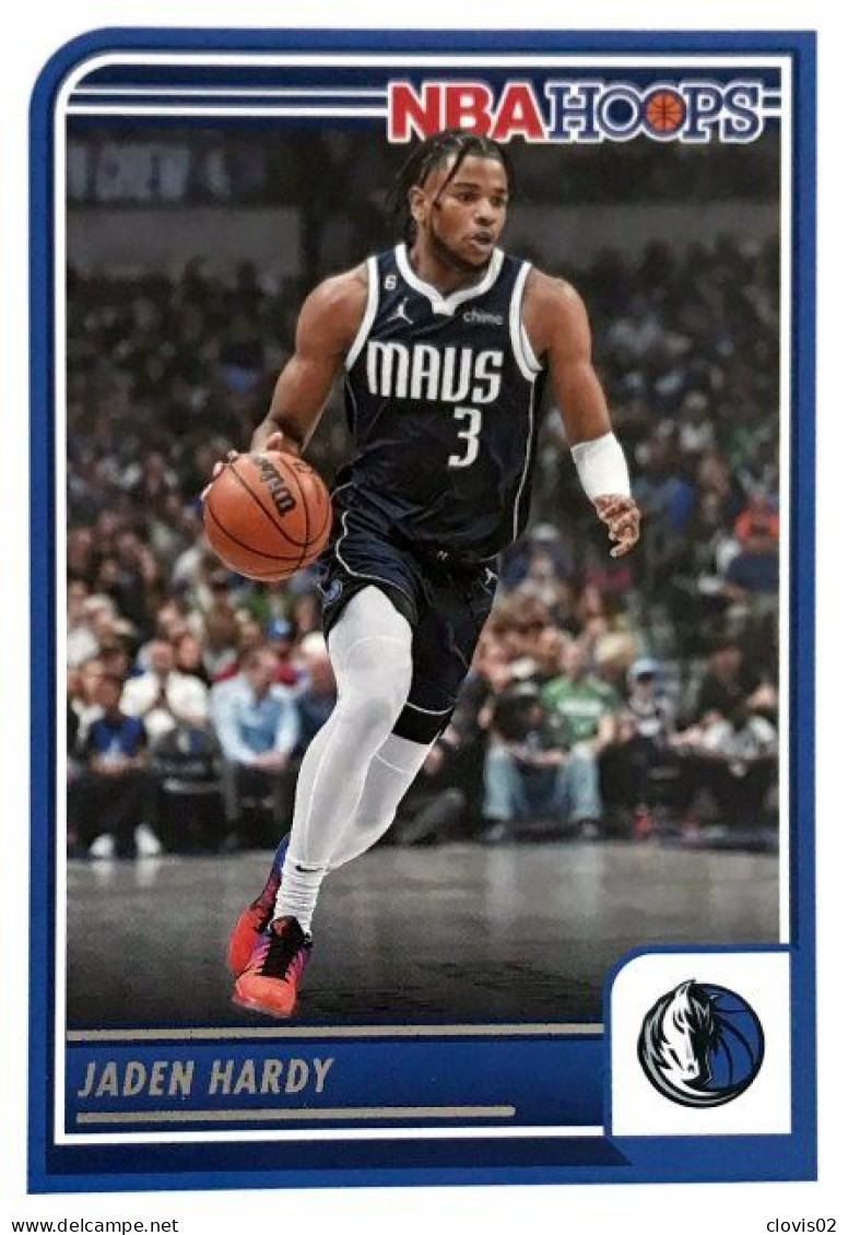 45 Jaden Hardy - Dallas Mavericks - Carte Panini 2023-2024 NBA Hoops Base Cards - Andere & Zonder Classificatie