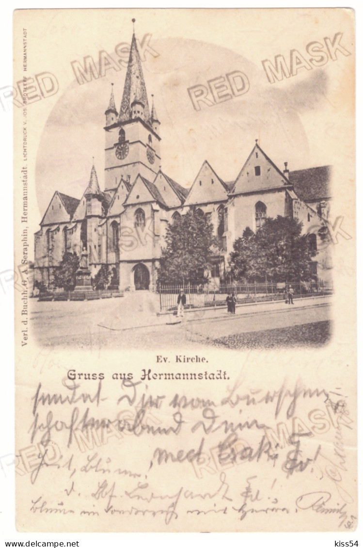 RO 42 - 21382 SIBIU, Evanghelical Church, Romania - Old Postcard - Used - 1907 - Romania