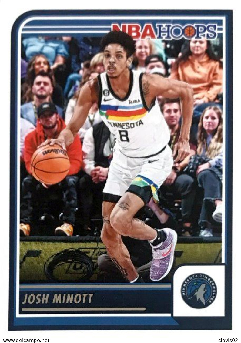 47 Josh Minott - Minnesota Timberwolves - Carte Panini 2023-2024 NBA Hoops Base Cards - Autres & Non Classés