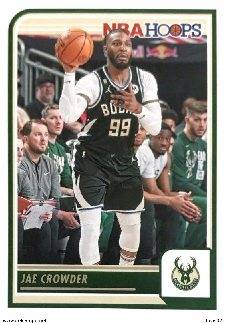 50 Jae Crowder - Milwaukee Bucks - Carte Panini 2023-2024 NBA Hoops Base Cards - Other & Unclassified