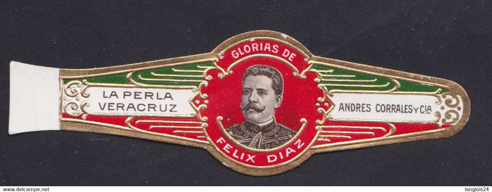 Ancienne Bague De Cigare Vitola B175 Félix Diaz - Vitolas (Anillas De Puros)