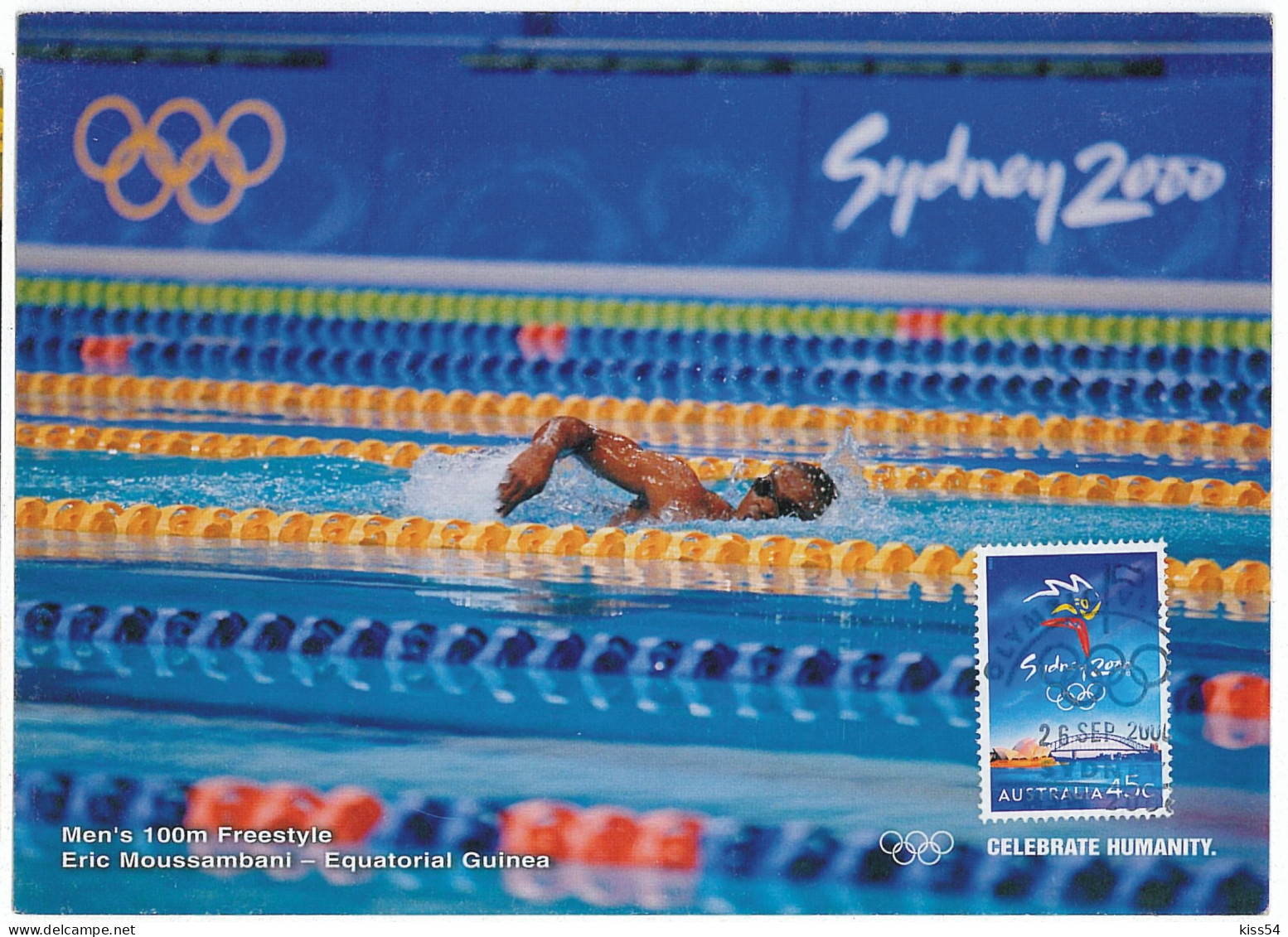 MAX 19 - 33 MEN'S 100m FREESTYLE - Maximum Card - 2000 - Sommer 2000: Sydney