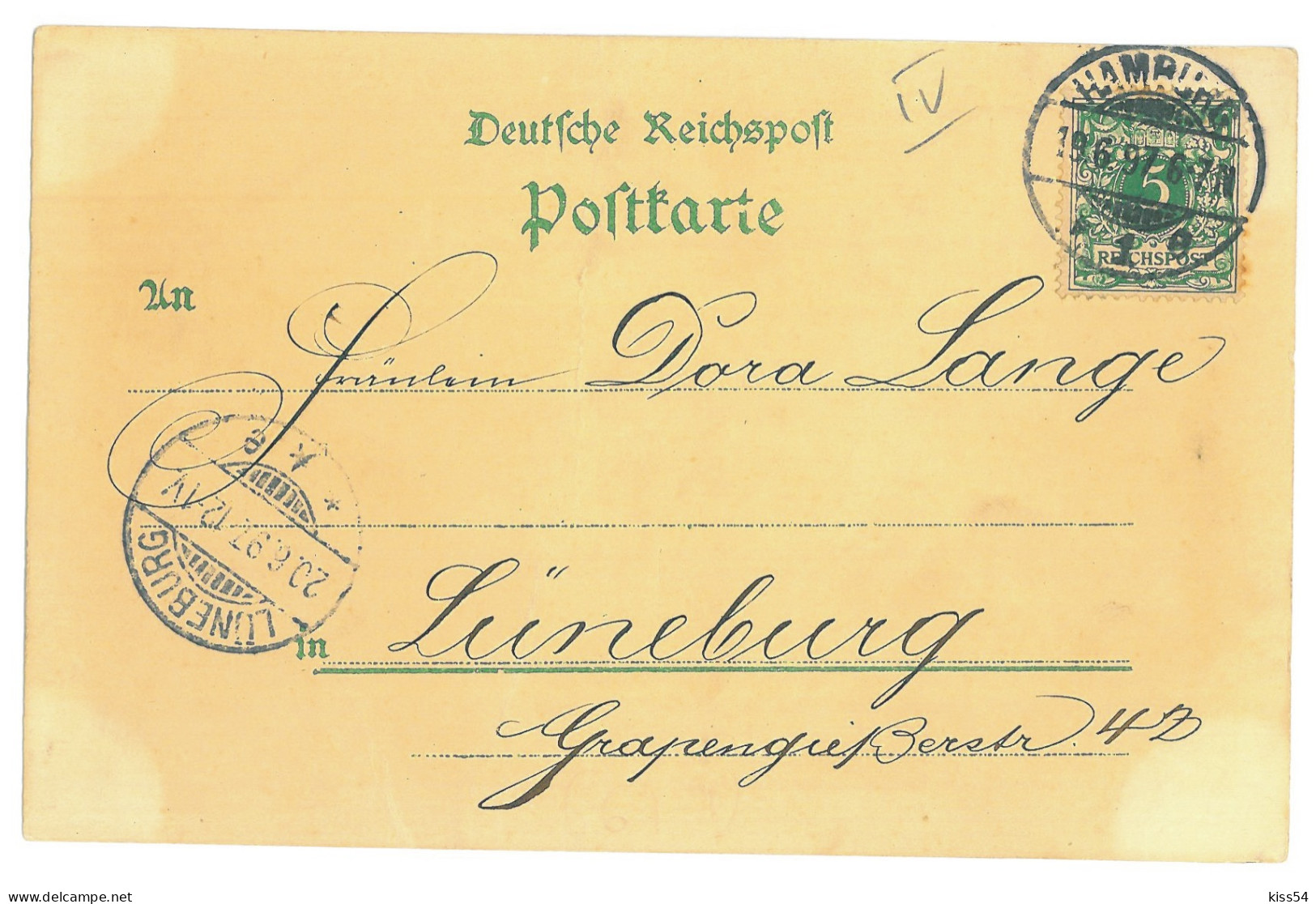 GER 03 - 16927 HAMBURG, Litho, Germany - Old Postcard - Used - 1897 - Harburg
