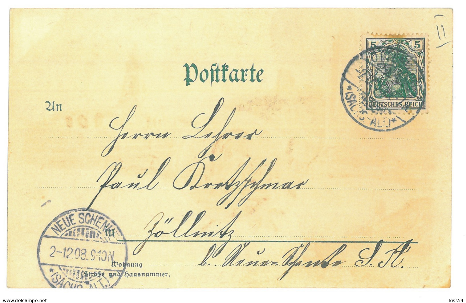 GER 03 - 16939 KYFFHAUSER, Litho, Germany - Old Postcard - Used - 1908 - Kyffhaeuser