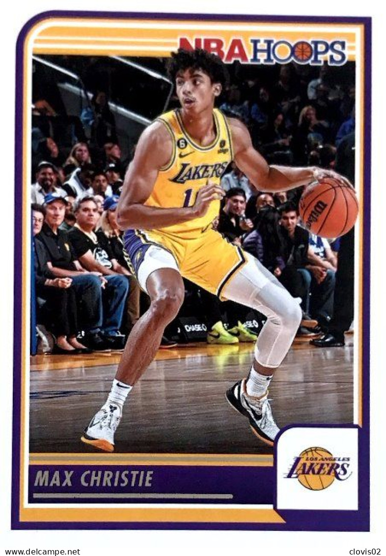 55 Max Christie - Los Angeles Lakers - Carte Panini 2023-2024 NBA Hoops Base Cards - Andere & Zonder Classificatie