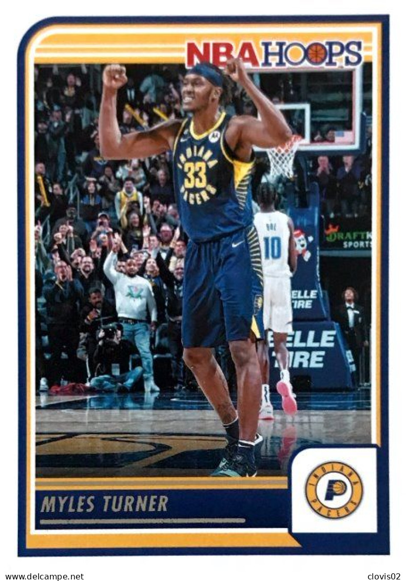 56 Myles Turner - Indiana Pacers - Carte Panini 2023-2024 NBA Hoops Base Cards - Other & Unclassified