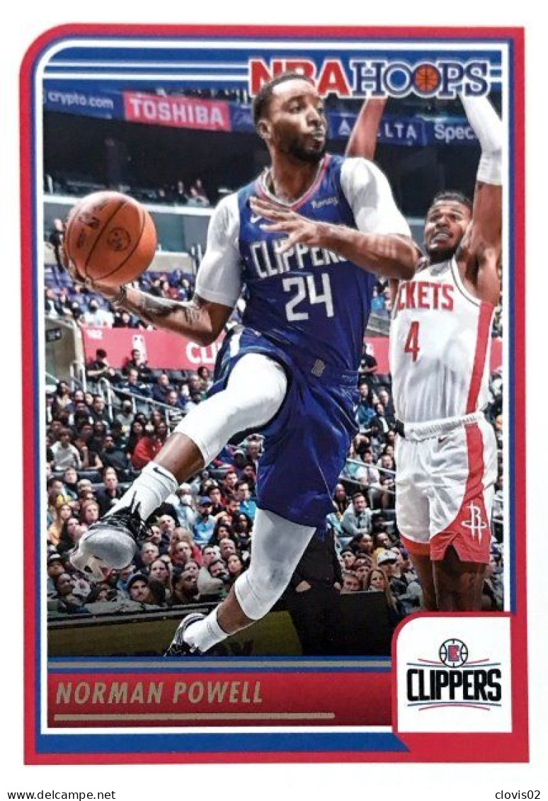 58 Norman Powell - Los Angeles Clippers - Carte Panini 2023-2024 NBA Hoops Base Cards - Autres & Non Classés