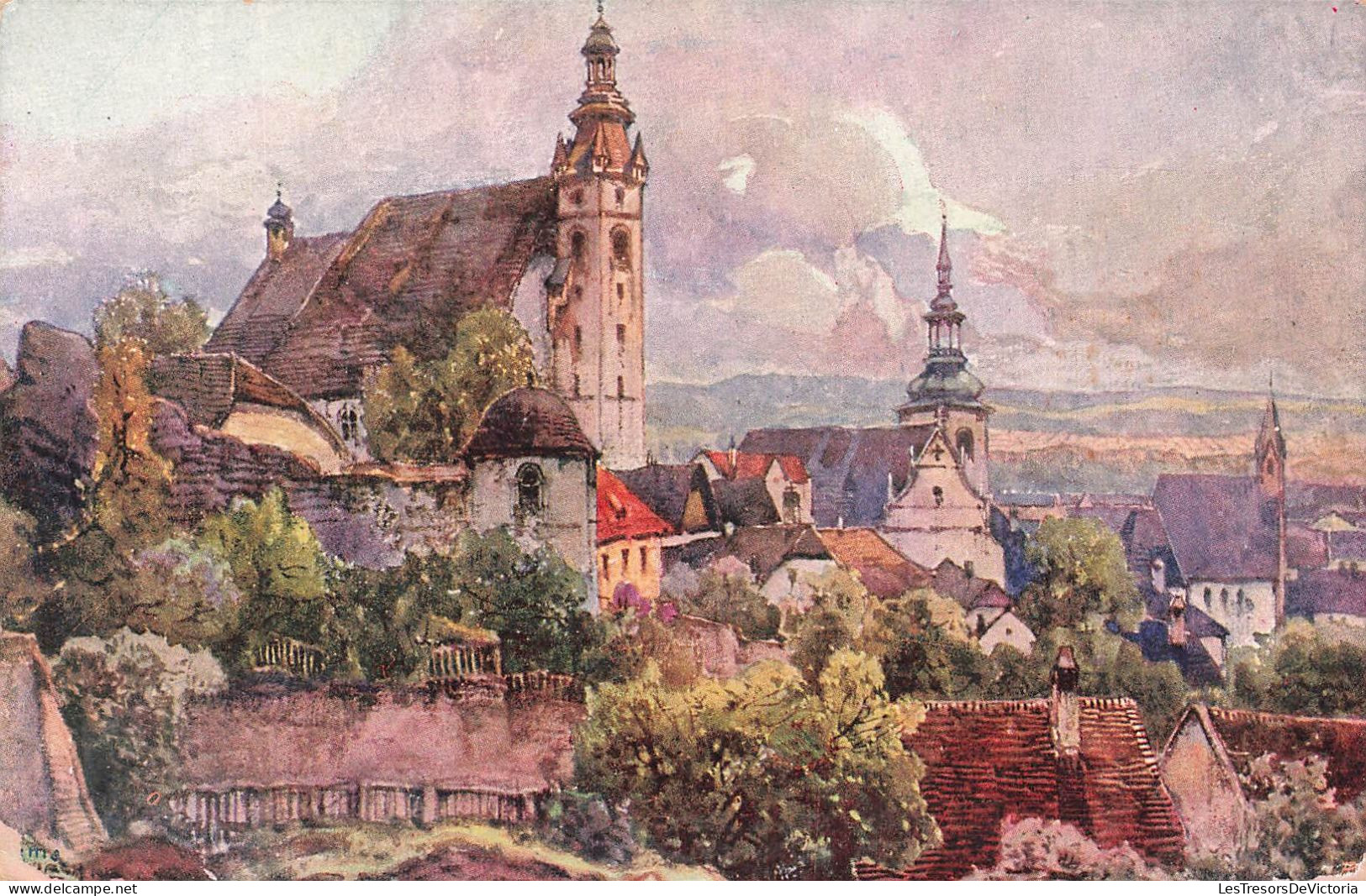 AUTRICHE - Fritz Lach - Nibelungenweg - O K I - Krems A D - Vue Générale - Carte Postale Ancienne - Krems An Der Donau