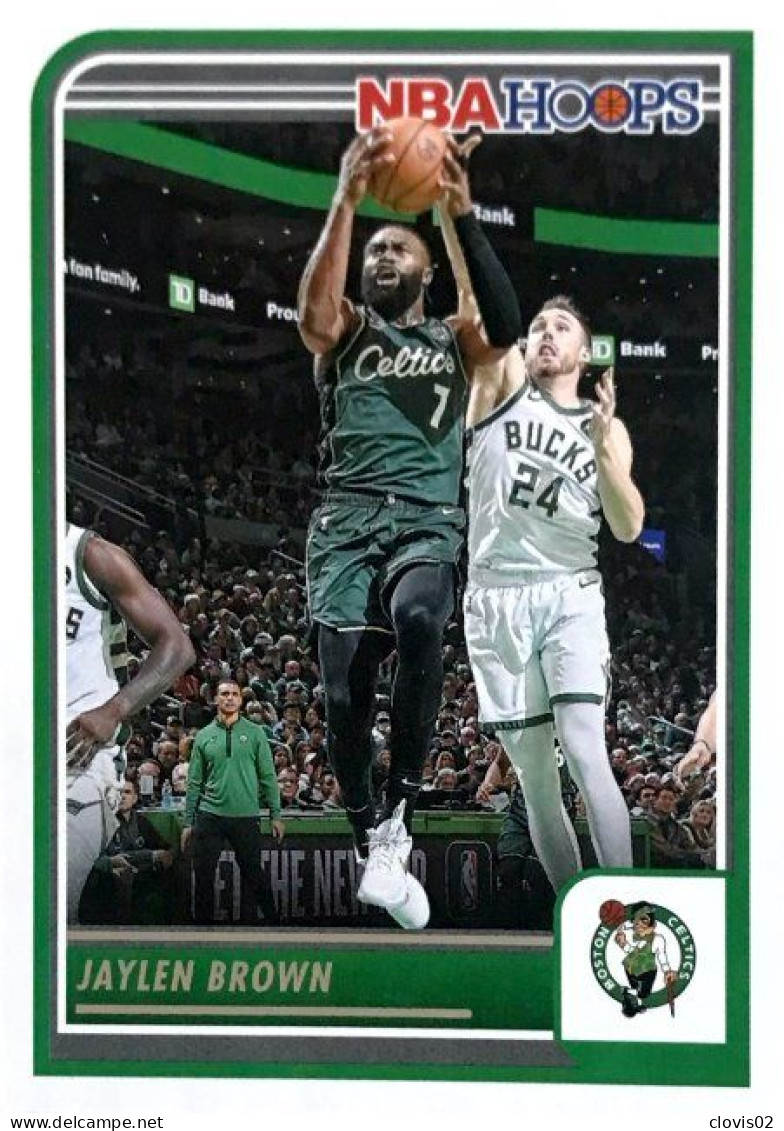 60 Jaylen Brown - Boston Celtics - Carte Panini 2023-2024 NBA Hoops Base Cards - Autres & Non Classés