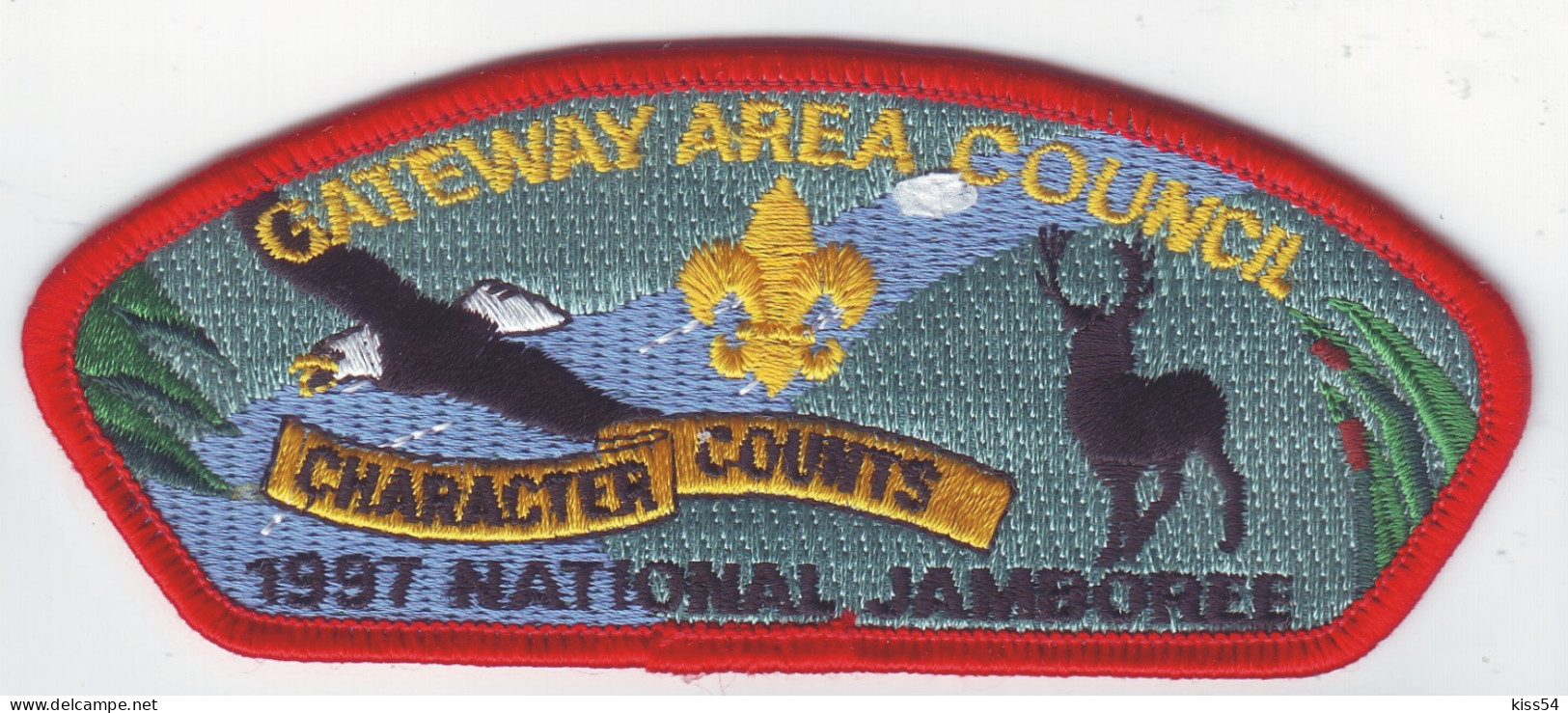 B 19 - 76 USA Scout Badge - Gateway Area Council Jamboree - 1997 - Movimiento Scout