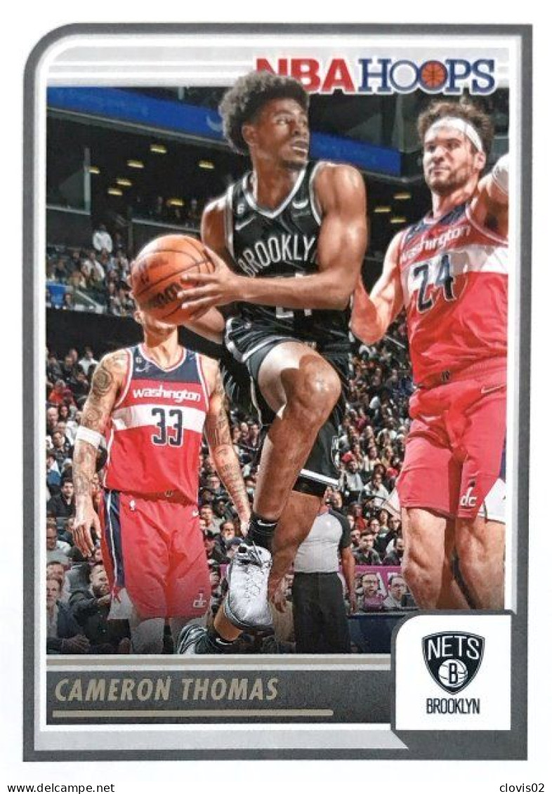 64 Cameron Thomas - Brooklyn Nets - Carte Panini 2023-2024 NBA Hoops Base Cards - Autres & Non Classés
