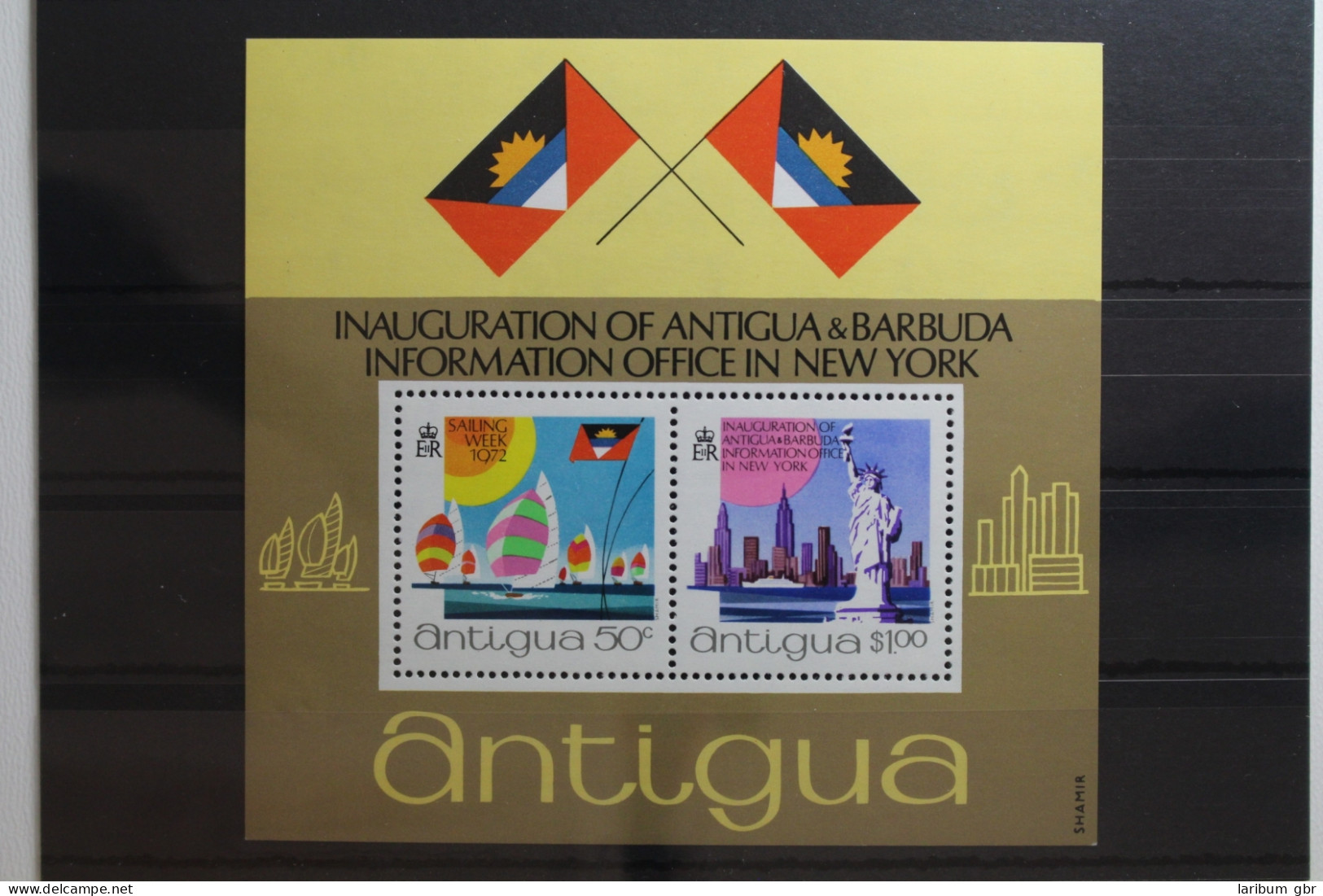 Antigua Und Barbuda Block 6 Mit 290, 292 Postfrisch #UN528 - Antigua Et Barbuda (1981-...)