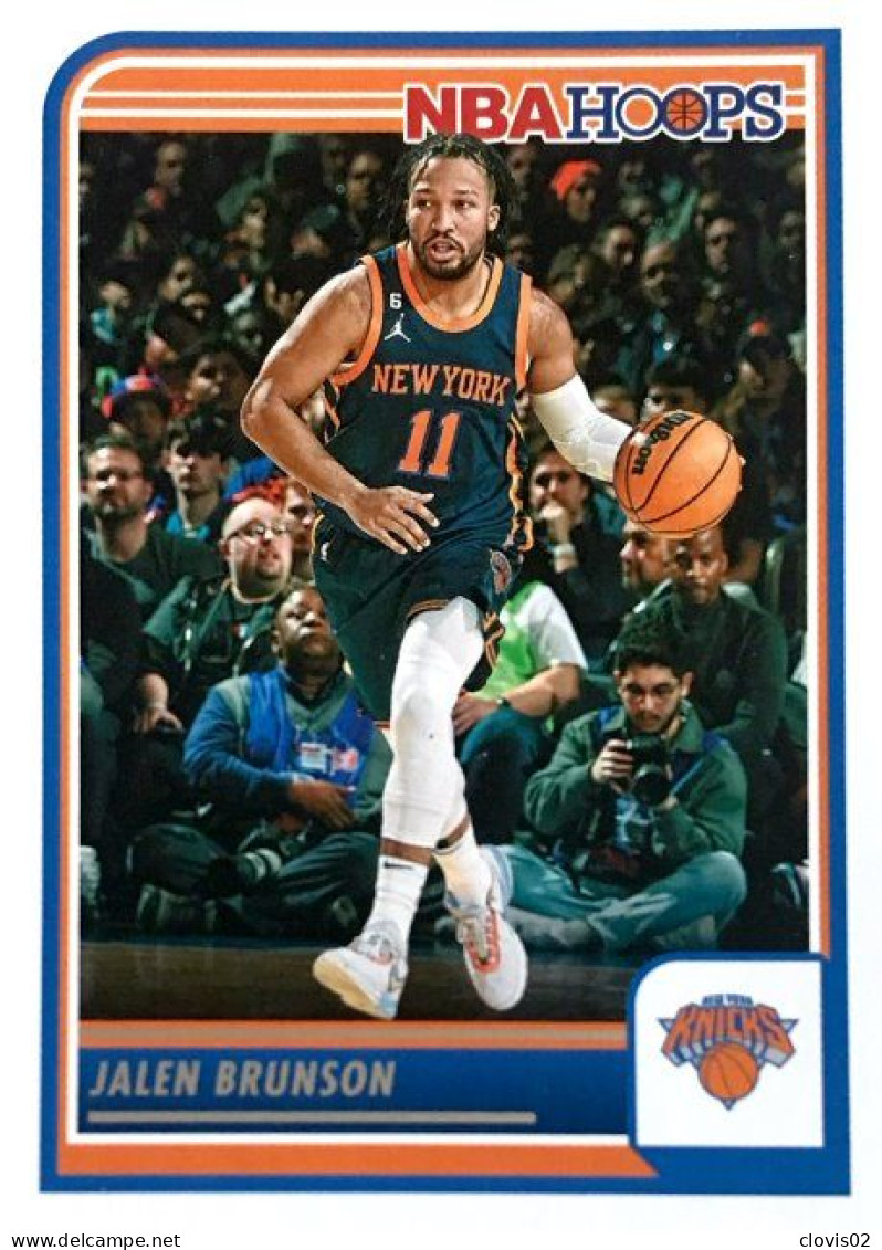 65 Jalen Brunson - New York Knicks - Carte Panini 2023-2024 NBA Hoops Base Cards - Andere & Zonder Classificatie