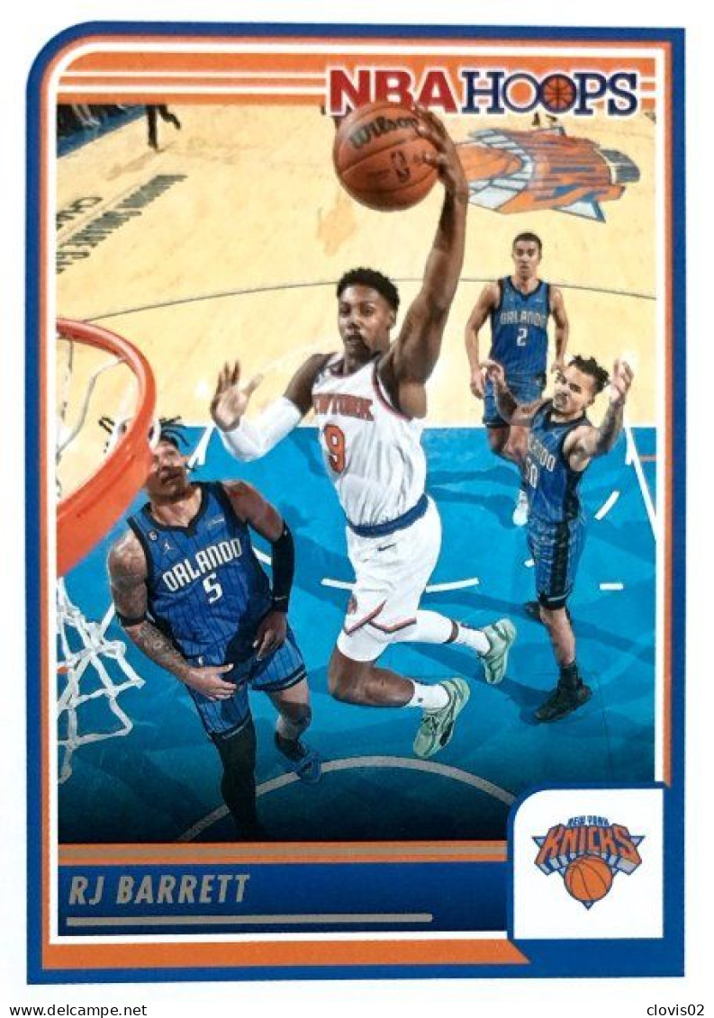 70 RJ Barrett - New York Knicks - Carte Panini 2023-2024 NBA Hoops Base Cards - Andere & Zonder Classificatie