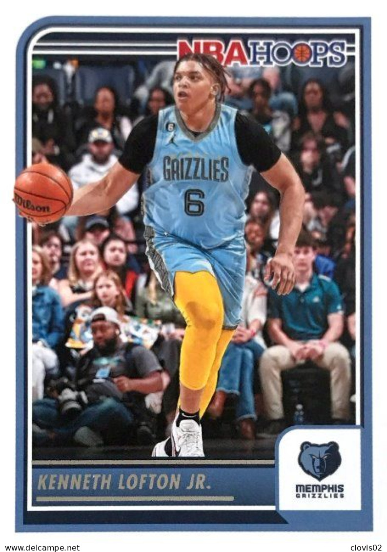 75 Kenneth Lofton Jr. - Memphis Grizzlies - Carte Panini 2023-2024 NBA Hoops Base Cards - Sonstige & Ohne Zuordnung