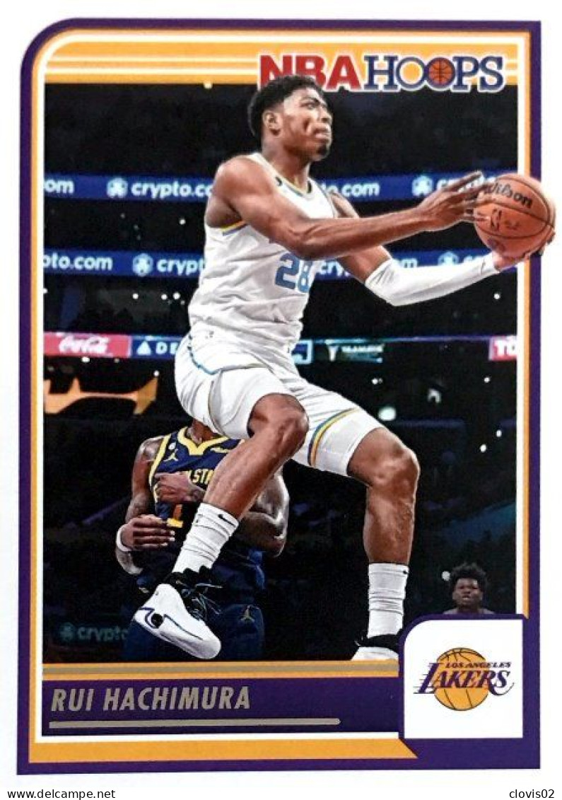 79 Rui Hachimura - Los Angeles Lakers - Carte Panini 2023-2024 NBA Hoops Base Cards - Autres & Non Classés