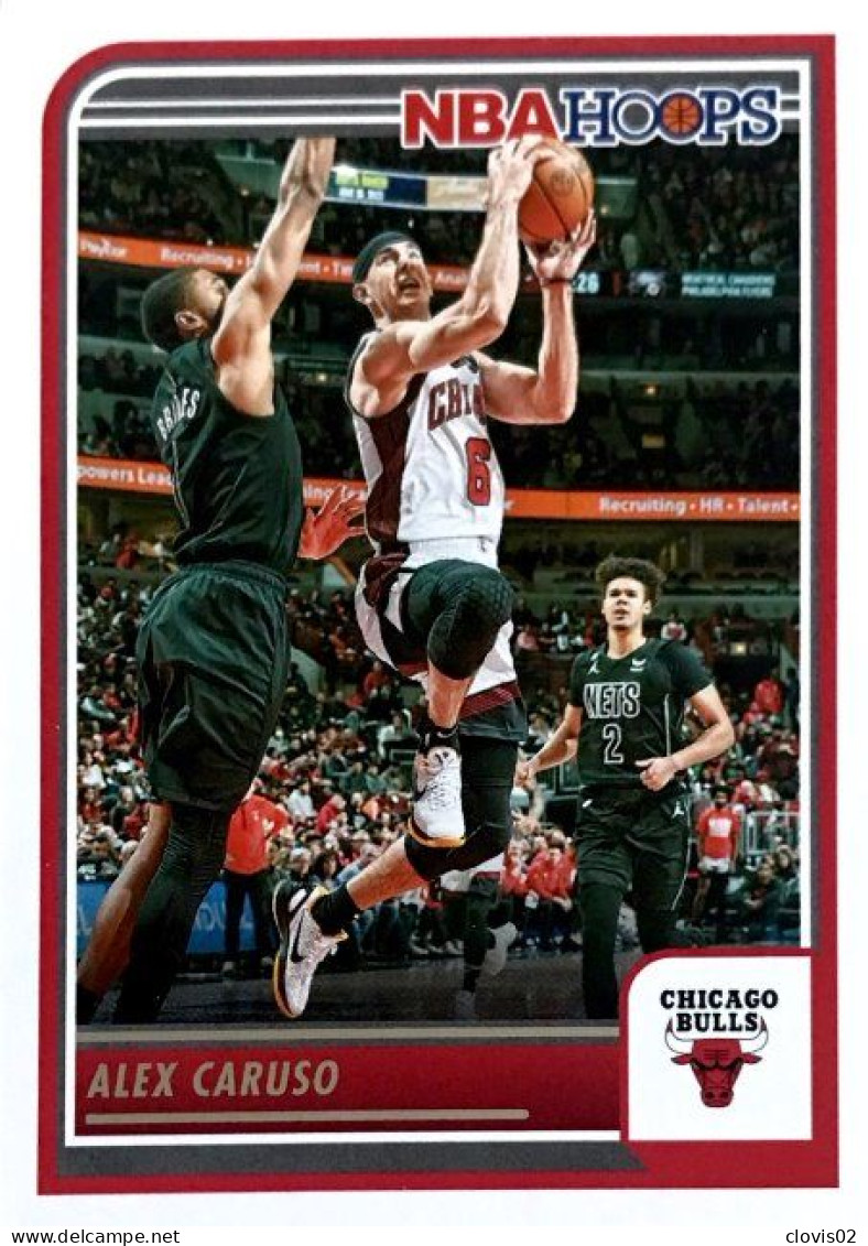 81 Alex Caruso - Chicago Bulls - Carte Panini 2023-2024 NBA Hoops Base Cards - Andere & Zonder Classificatie