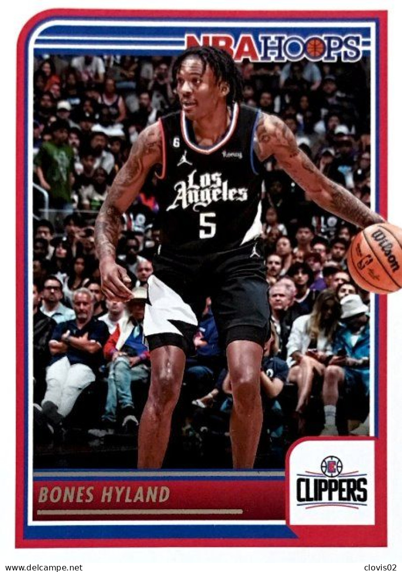 82 Bones Hyland - Los Angeles Clippers - Carte Panini 2023-2024 NBA Hoops Base Cards - Sonstige & Ohne Zuordnung