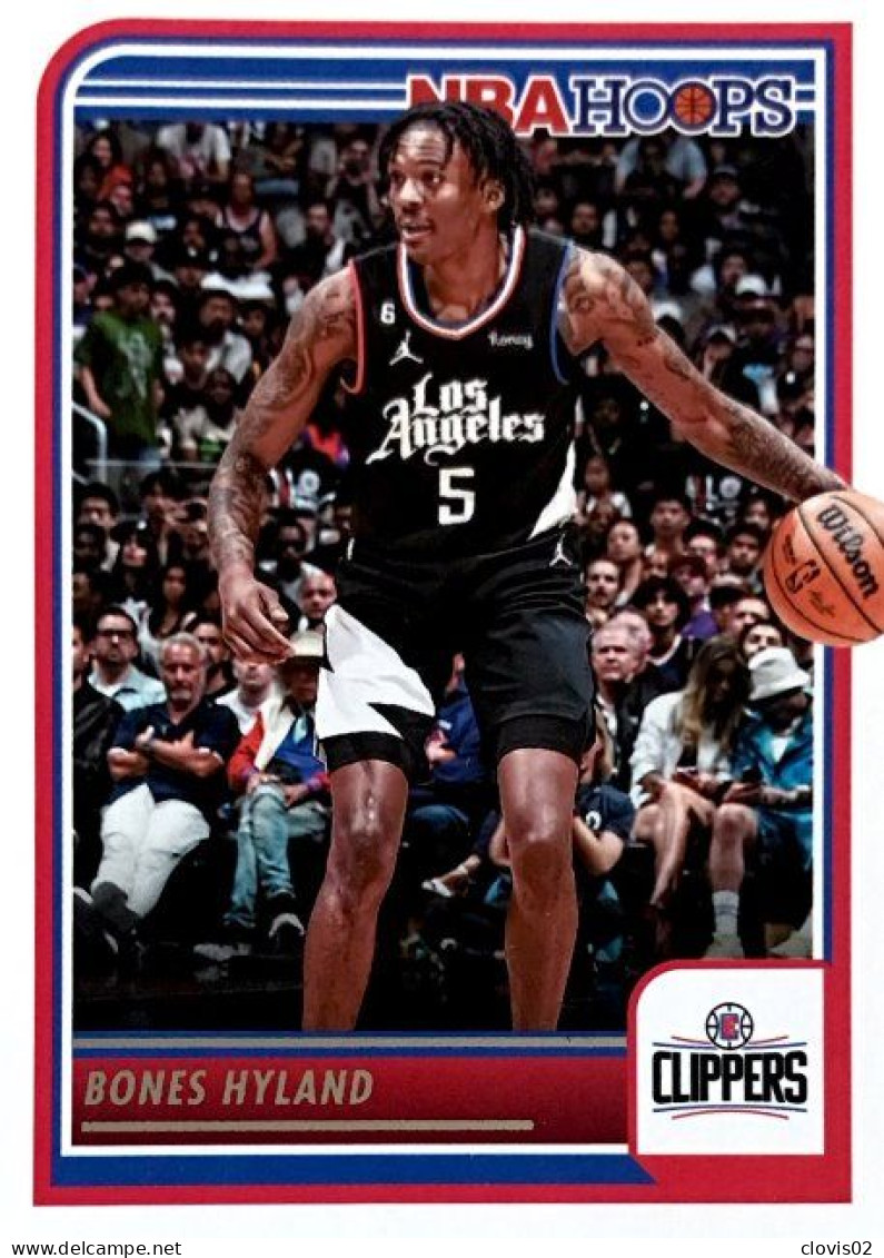 82 Bones Hyland - Los Angeles Clippers - Carte Panini 2023-2024 NBA Hoops Base Cards - Autres & Non Classés