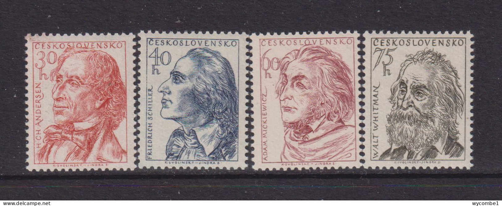 CZECHOSLOVAKIA  - 1955  Writers Set  Never Hinged Mint - Unused Stamps