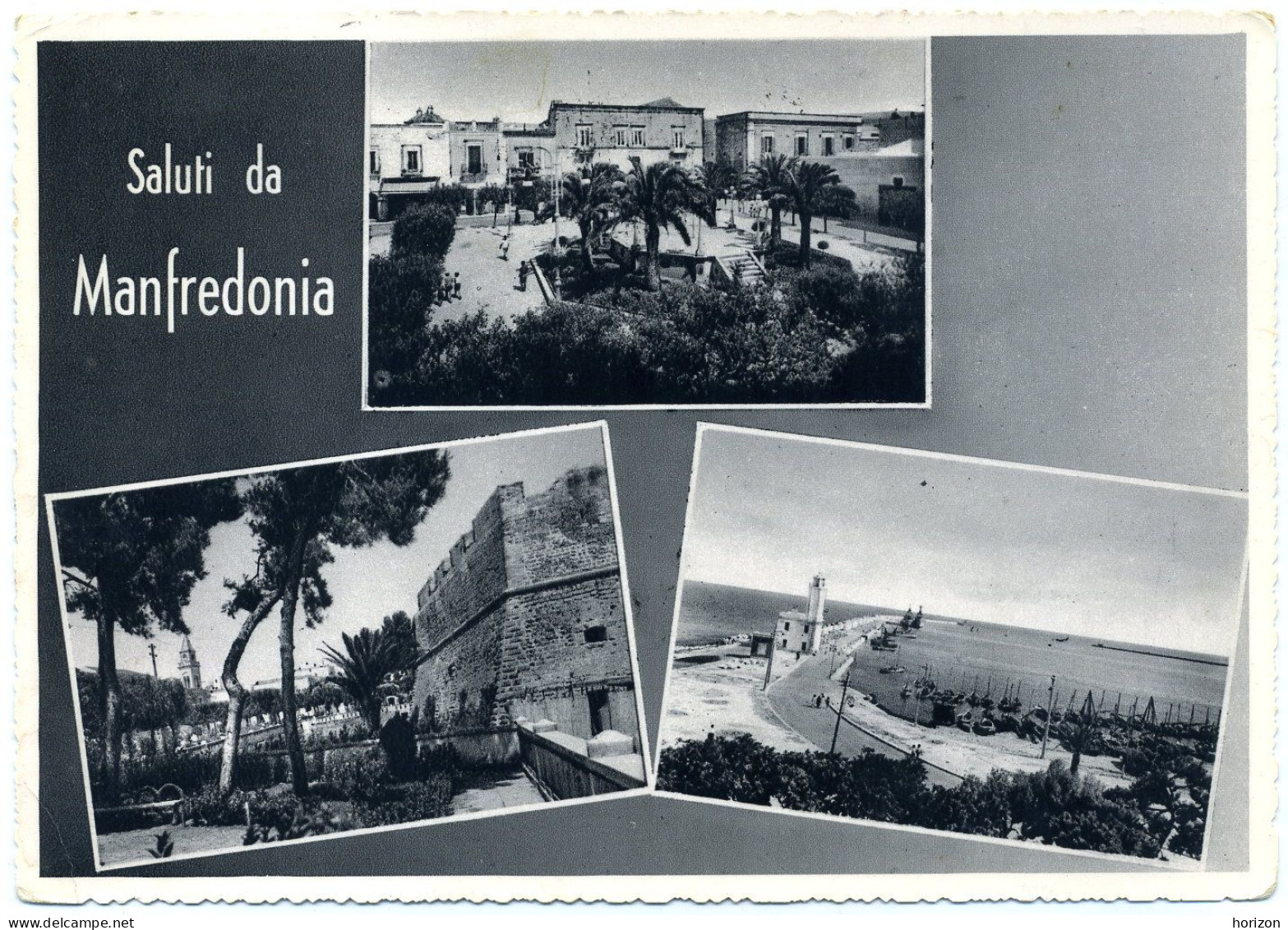 F.537  Saluti Da MANFREDONIA - Foggia - 1956 - Manfredonia